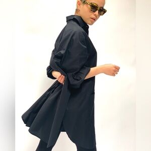 ATHENA NEWTON Microsuede Smock Top